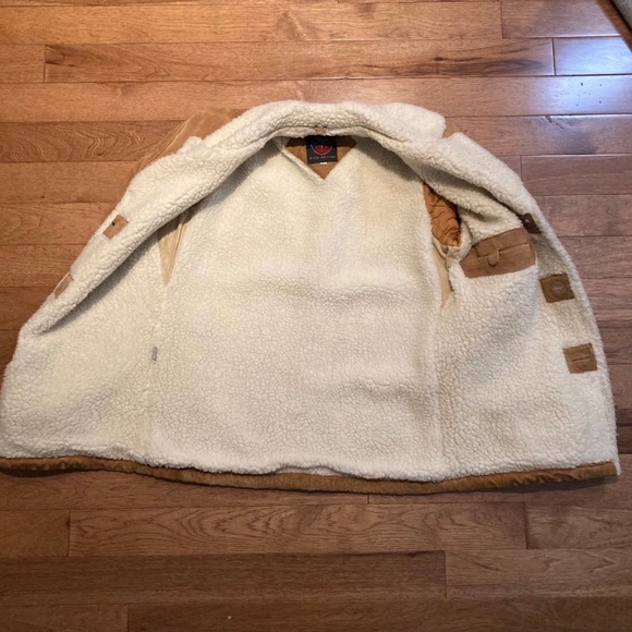 Vintage Sheepskin Leather Rancher Style Coat from Grande Bay Size L - Picture 6 of 16